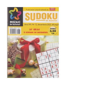 Sudoku de buzunar. Nr. 12/2022