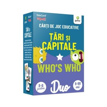 Tari si capitale - Who's who. Carti de joc educative