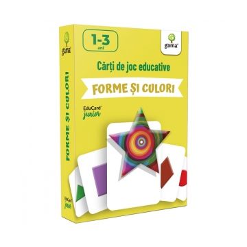 Carti de joc educative - Forme si culori