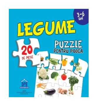Legume - Puzzle pentru podea 3-6 ani
