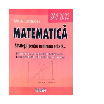 Matematica. BAC 2022. Strategii pentru minimum nota 8