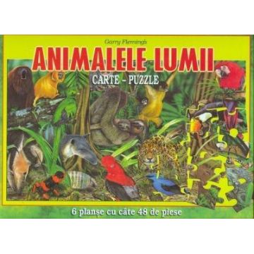 Animalele lumii (carte-puzzle)