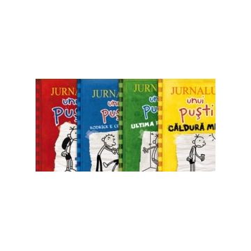 Seria Jurnalul unui puşti (4 volume: Jurnalul unui puşti, Rodrick e cel mai tare, Ultima picătură, Căldură mare)