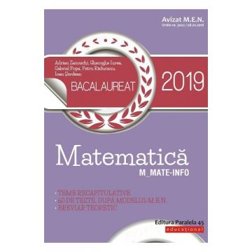 Matematica Bacalaureat 2019. Mate-Info