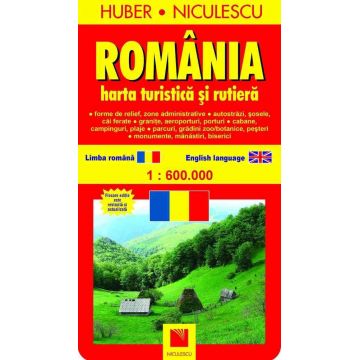 România. Hartă turistică şi rutieră