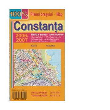 Constanta - Planul orasului 2006/2007 (1:200 000) (indexul strazilor, transport public)