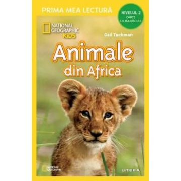 Animale din Africa. Carte cu majuscule