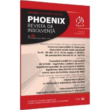 Phoenix. Revista de insolventa. Nr.86 Octombrie-Decembrie 2023