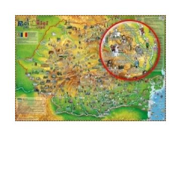 Harta Romaniei pentru copii (100 x 140 cm)