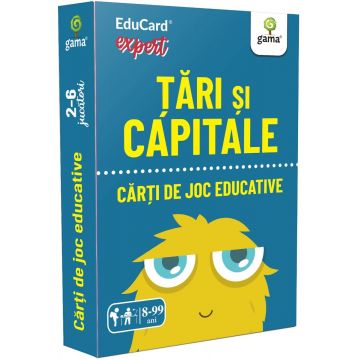 Tari si capitale - Carti de joc educative