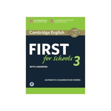Cambridge English First For Schools 3 Student’S Book With Answers With Audio Online