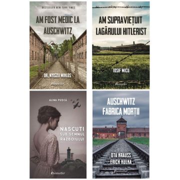 Setul de 4 cărți Auschwitz și lagăre de concentrare (Mega Sale: 1-8 octombrie)