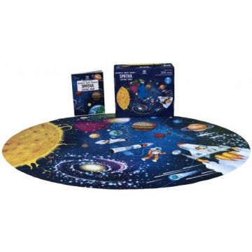 Călătorește, învață, explorează - Sistemul solar. Puzzle oval plus carte