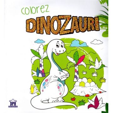 Colorez dinozauri - Carte de colorat