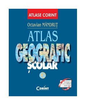 Atlas geografic scolar (coperta albastra)