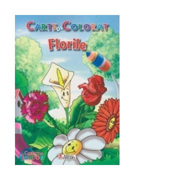 Carte de colorat - Florile