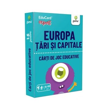 Carti de joc educative - Europa. Tari si capitale