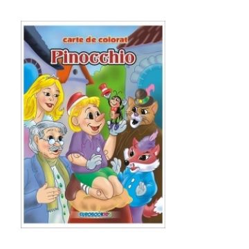 Pinocchio - carte de colorat + poveste (format B5)