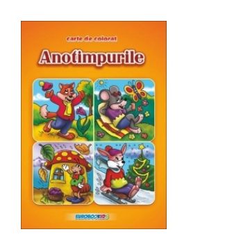 Anotimpurile - Carte de colorat romana-engleza (format B5)