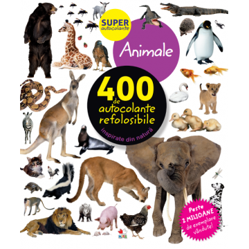 Animale. 400 de autocolante refolosibile