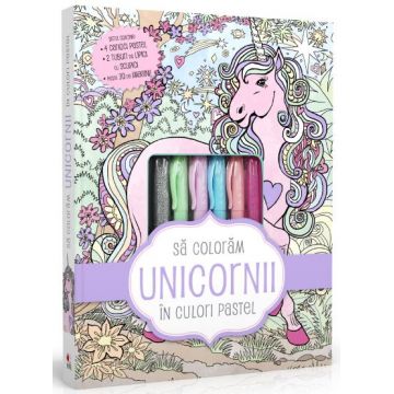 Să colorăm unicornii în culori pastel