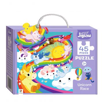 Junior Jigsaw 45 Piece Puzzle. Unicorn Race