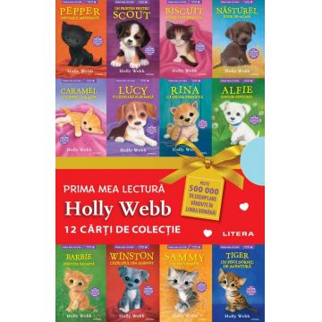 12 carti de colectie (catelusi si pisicute) - Pachet Holly Webb